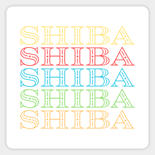 Shiba Inu Retro Magnet